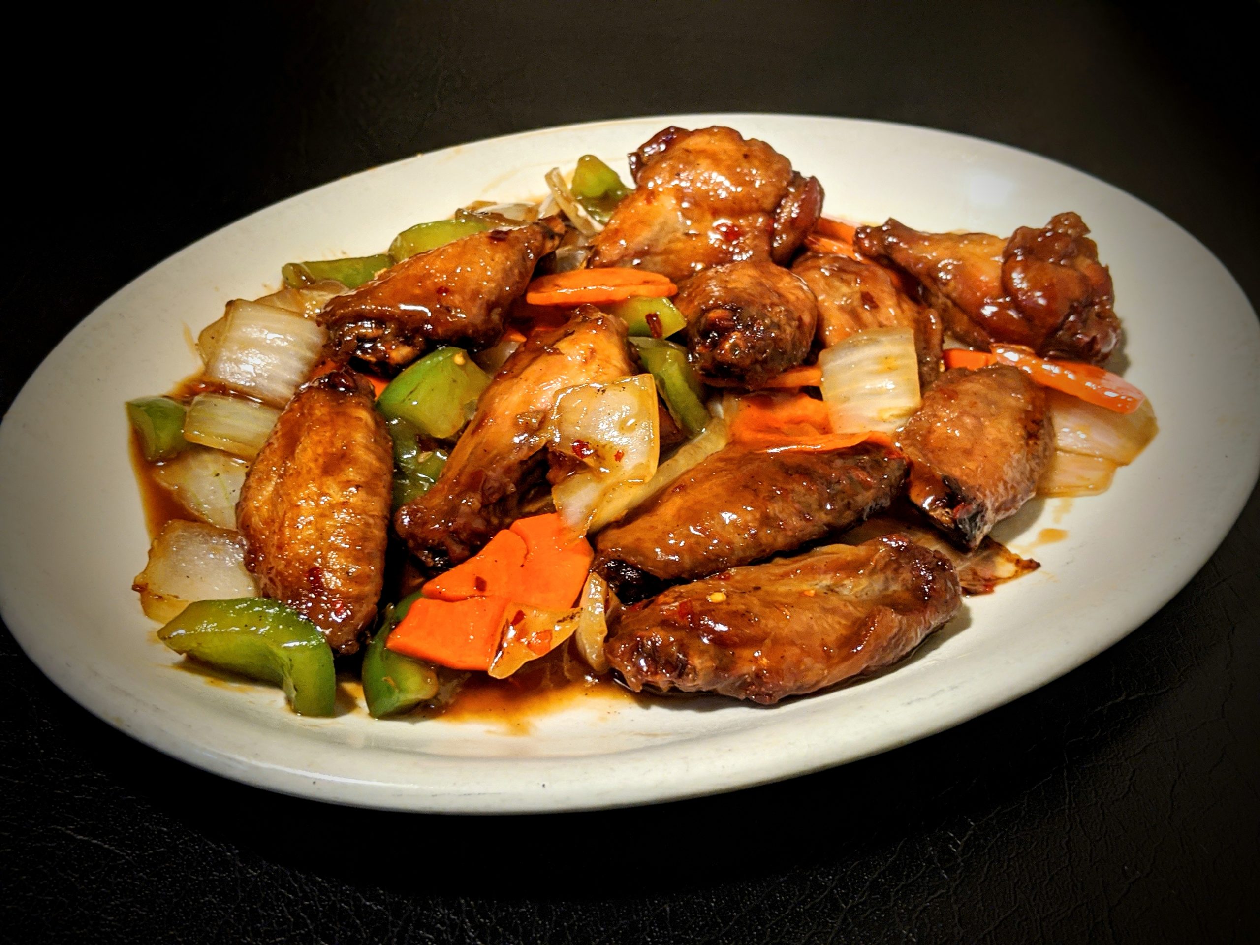 kung pao chicken wings